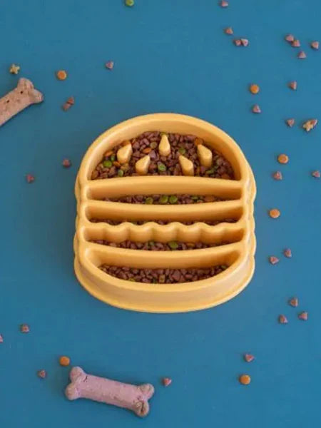 Comedero antivoracidad en forma de Burger 🍔 - Happy Bowl de Zippy Paws